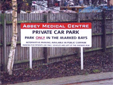 Car Park freestanding sign