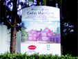 Freestanding Welcome sign