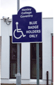 Disabled parking sign