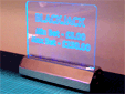 Edge lit led illuminated signs
