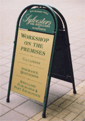 Pavement sign