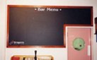 Custom made chalkboard