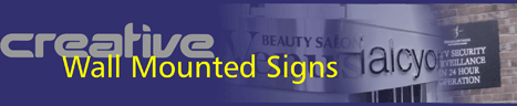 Wall Mounted Signs